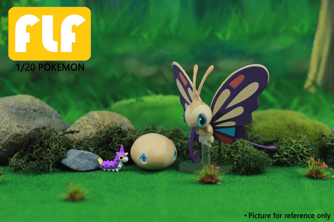 [PREORDER] 1/20 Scale World Figure [FLF] - Wurmple & Silcoon & Beautifly & Cascoon & Dustox