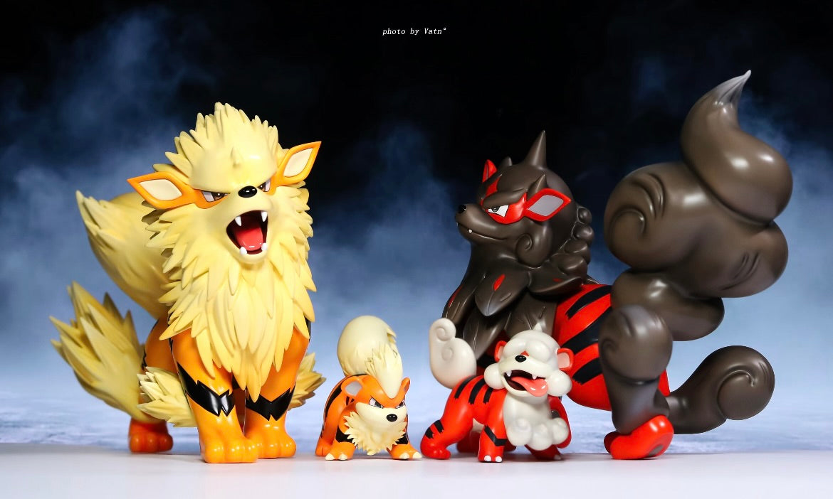 [IN STOCK] 1/20 Scale World Figure [YH] - Hisuian Growlithe & Arcanine