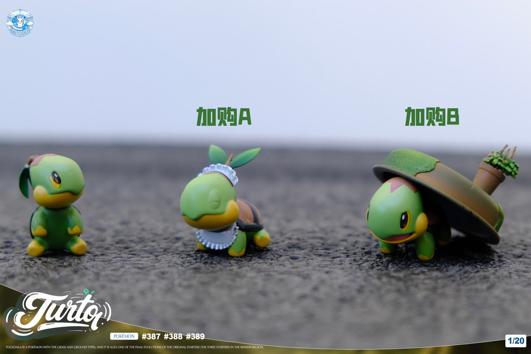 [PREORDER] 1/20 Scale World Figure [ZHIMENG] - Turtwig & Grotle & Torterra