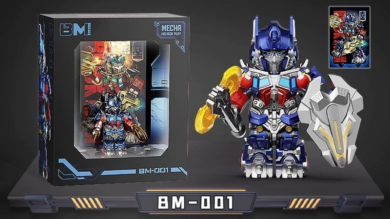 [IN STOCK] Transformers Minifigure [BRICK MAN] - Optimus Prime & Bumblebee & Megatron