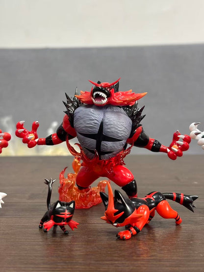[PREORDER] 1/20 Scale World Figure [MOYU] - Litten & Torracat & Incineroar