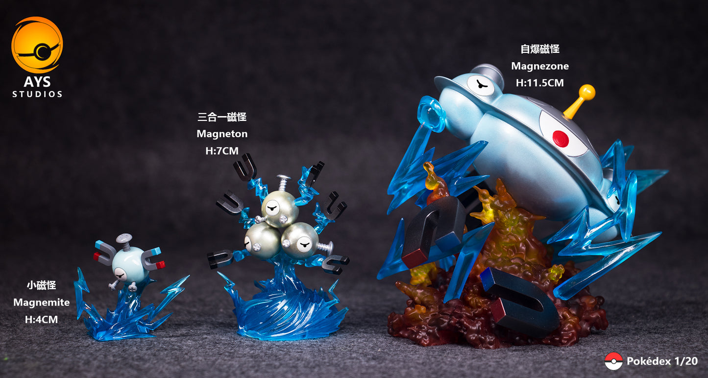 [PREORDER] 1/20 Scale World Figure [AYS] - Magnemite & Magneton & Magnezone