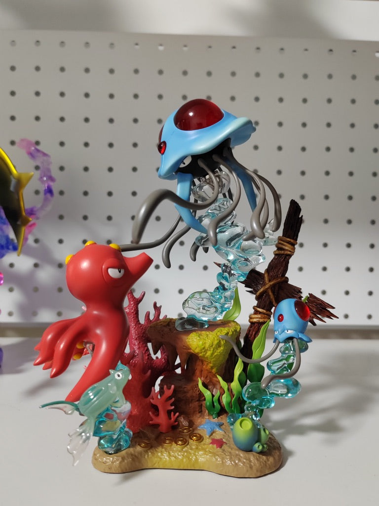 [IN STOCK] 1/20 Scale World Figure [XO] - Tentacool & Tentacruel & Remoraid & Octillery