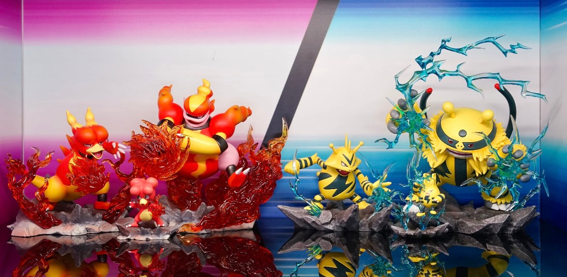 [IN STOCK] 1/20 Scale World Figure [UING] - Electabuzz & Elekid & Electivire & Magmar & Magby & Magmortar