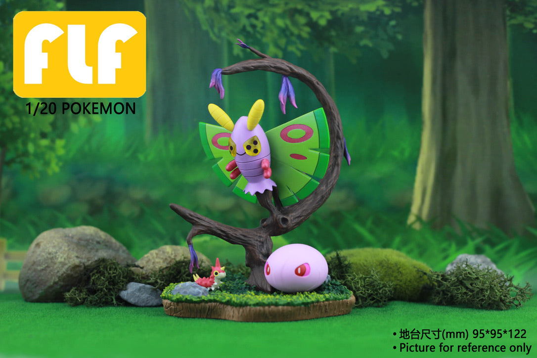 [PREORDER] 1/20 Scale World Figure [FLF] - Wurmple & Silcoon & Beautifly & Cascoon & Dustox