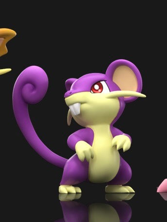 [PREORDER] 1/20 Scale World Figure [WONDER] - Rattata & Raticate