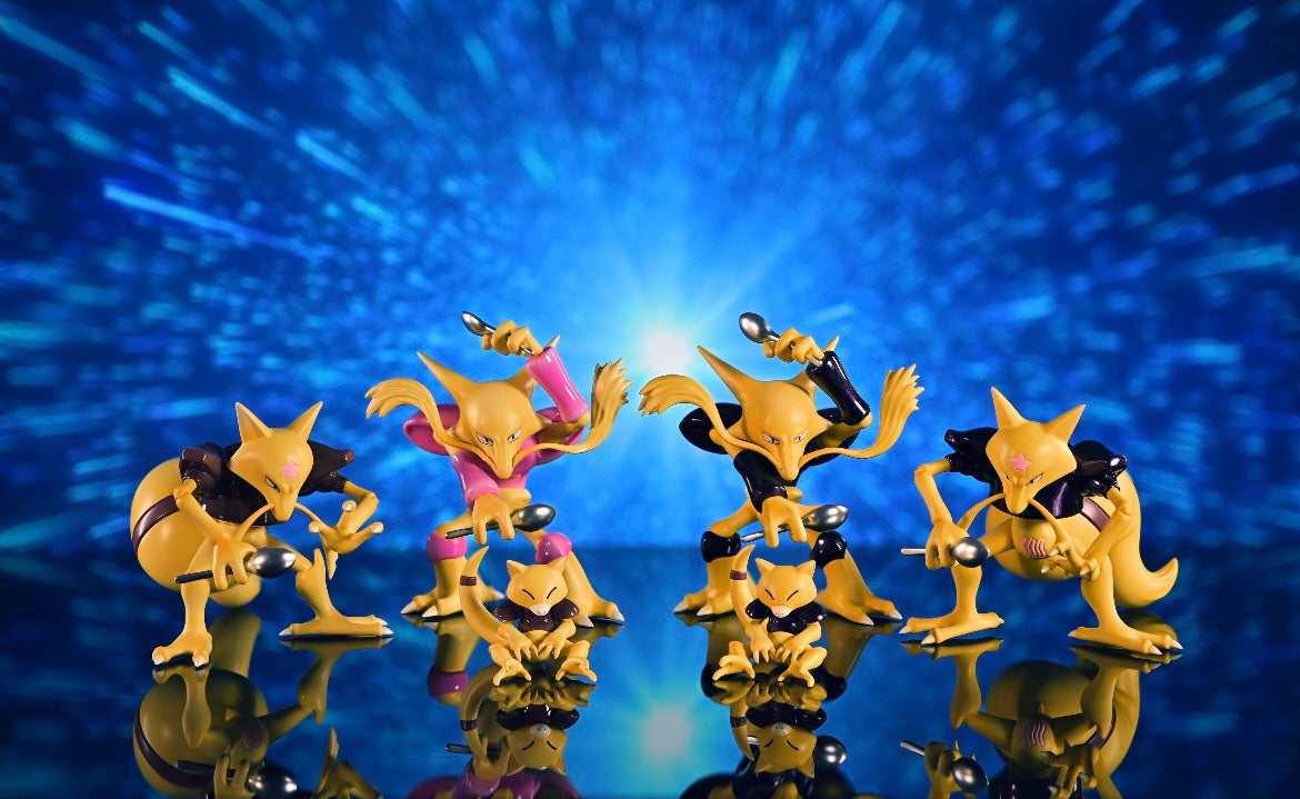[IN STOCK] 1/20 Scale World Figure [GOLDEN CITY] - Abra & Kadabra & Alakazam