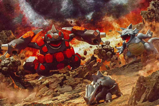 [PREORDER] 1/20 Scale World Figure [PALLET TOWN] - Rhyhorn & Rhydon & Rhyperior