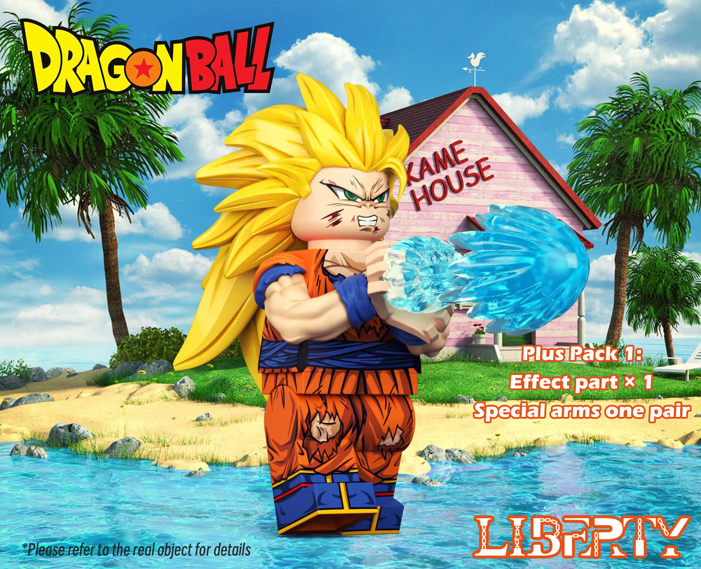 [PREORDER] Custom Designed Minifigure [LIBERTY BRICK] - Super Saiyan Son Goku SSJ3