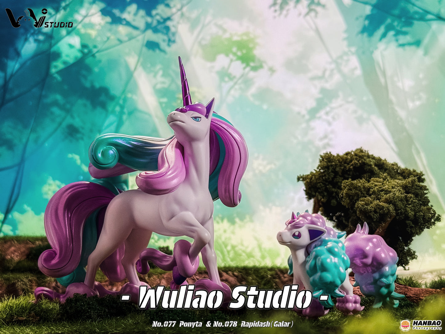 [IN STOCK] 1/20 Scale World Figure [WU] - Galarian Ponyta & Rapidash