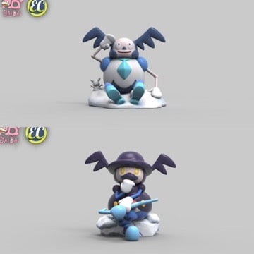 [PREORDER] 1/20 Scale World Figure [EC] - Mr. Mime & Mime Jr. & Galarian Mr. Mime & Mr. Rime