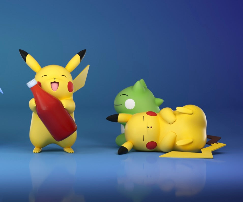 [PREORDER] 1/20 Scale World Figure [ZWG] - Pikachu & Morpeko