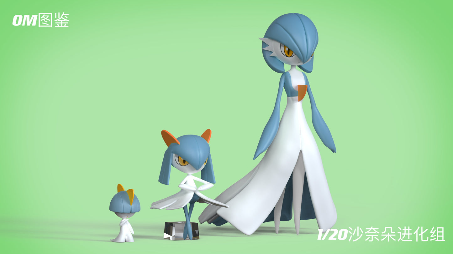 [PREORDER] 1/20 Scale World Figure [OM] - Ralts & Kirlia & Gardevoir