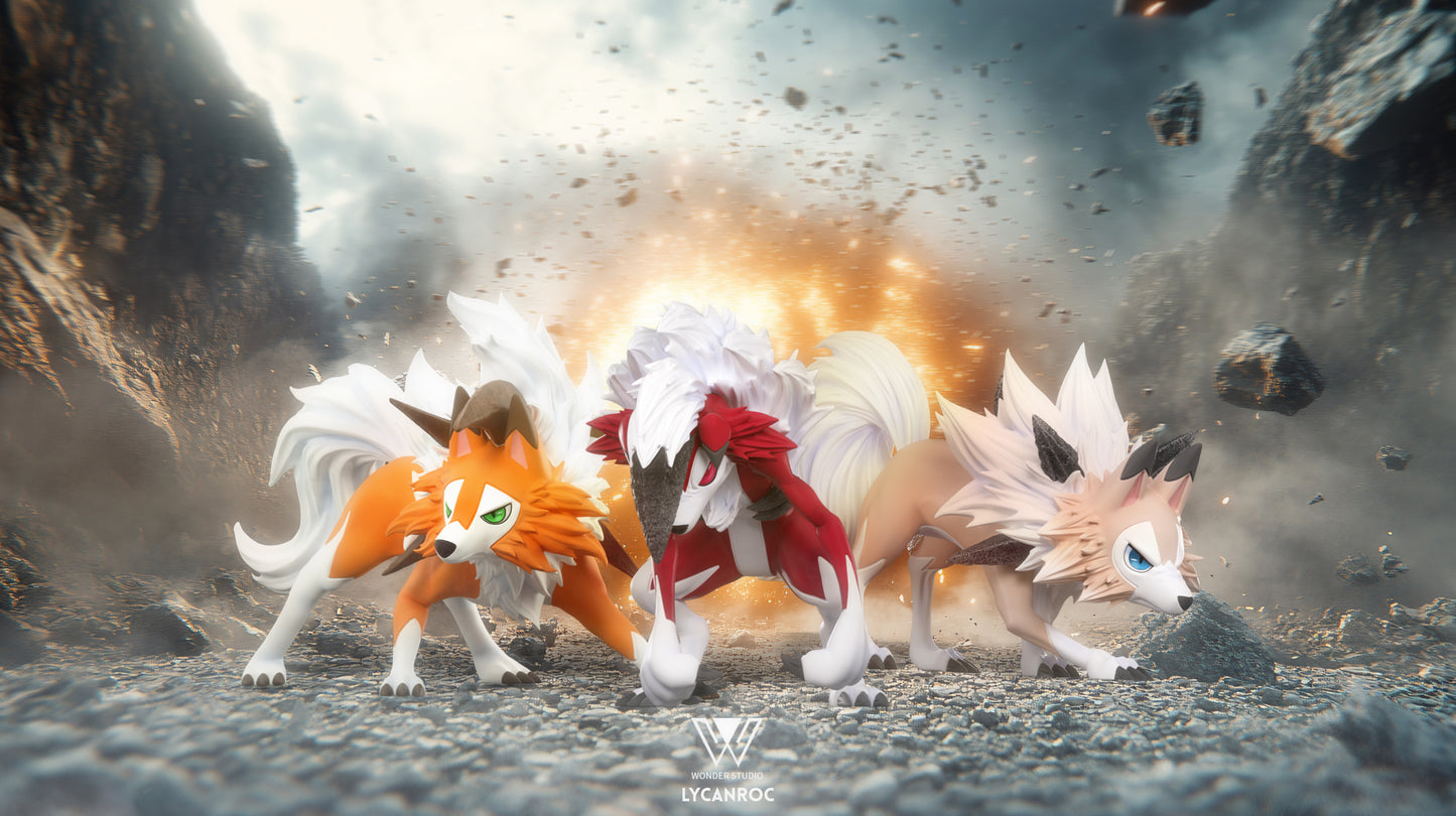 [PREORDER] 1/20 Scale World Figure [WONDER] - Lycanroc (Midday & Midnight)