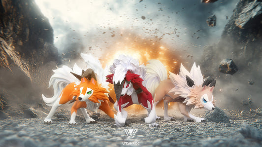 [PREORDER] 1/20 Scale World Figure [WONDER] - Lycanroc (Midday & Midnight)