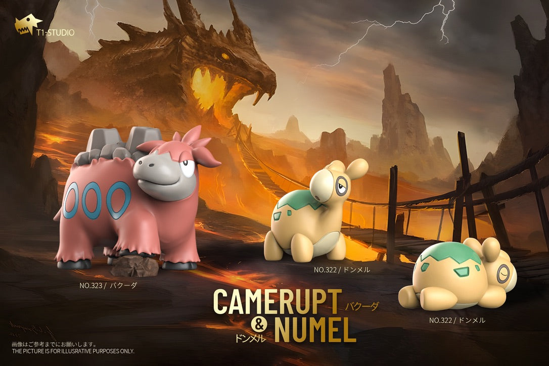 [PREORDER] 1/20 Scale World Figure [T1] - Numel & Camerupt