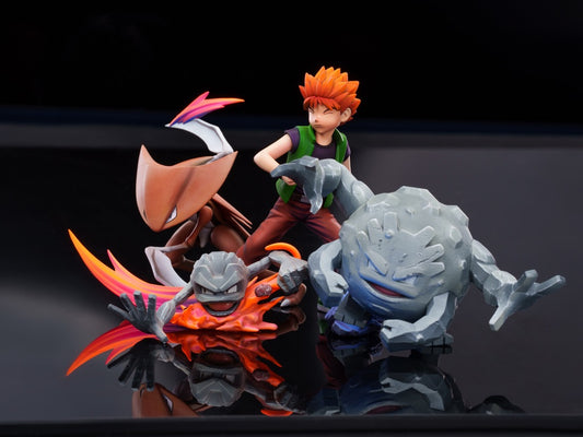 [REMAINING BALANCE] 1/20 Scale World Figure [RED ART] - Brock & Geodude & Graveler & Kabutops