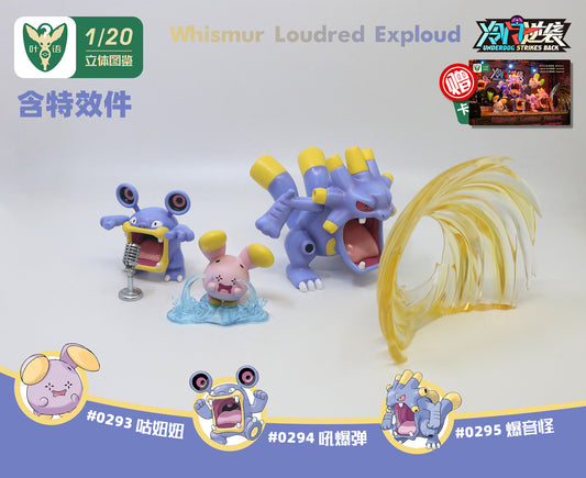 [PREORDER] 1/20 Scale World Figure [YEYU] - Whismur & Loudred & Exploud