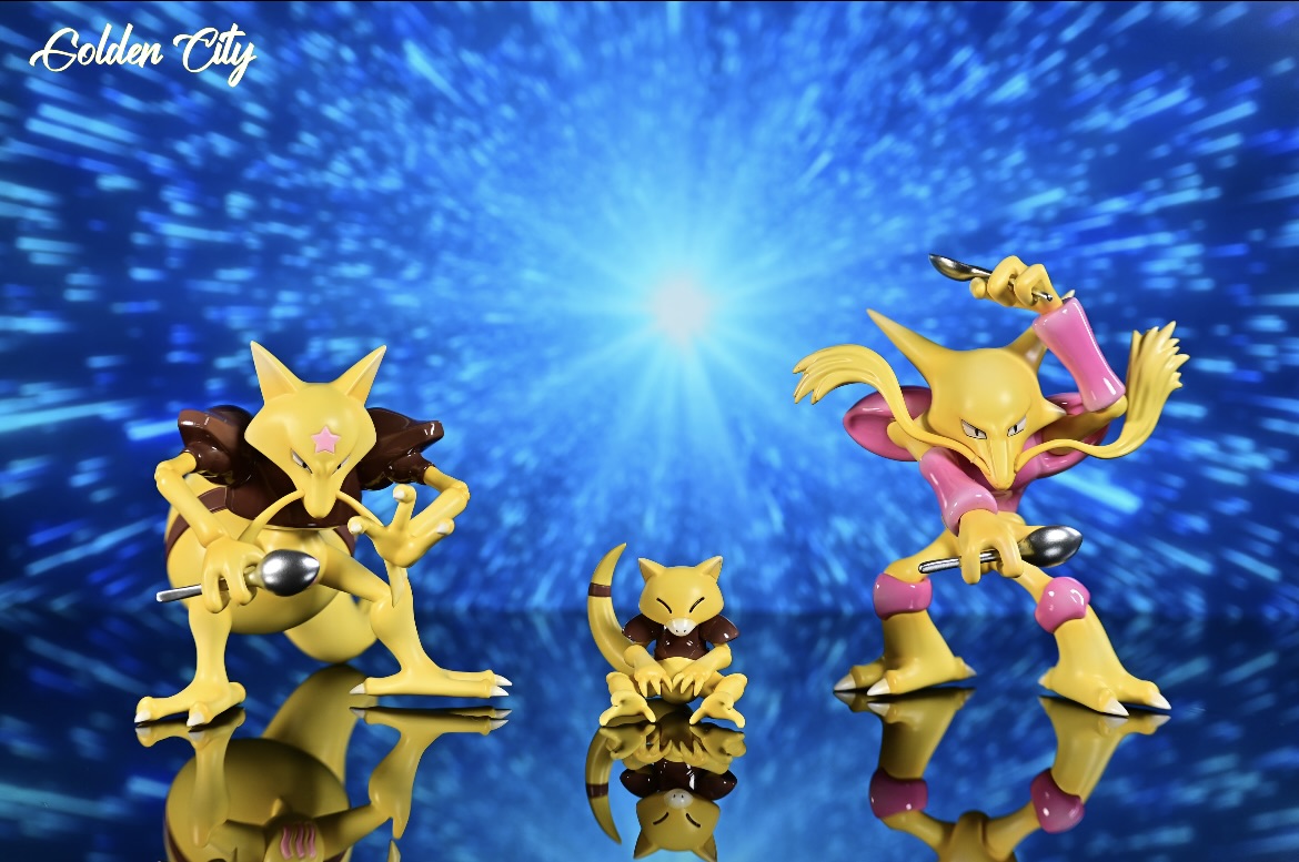[IN STOCK] 1/20 Scale World Figure [GOLDEN CITY] - Abra & Kadabra & Alakazam