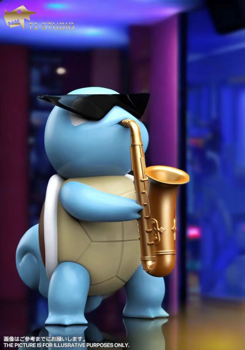 [PREORDER] 1/20 Scale World Figure [T1] - Saxophone Squirtle