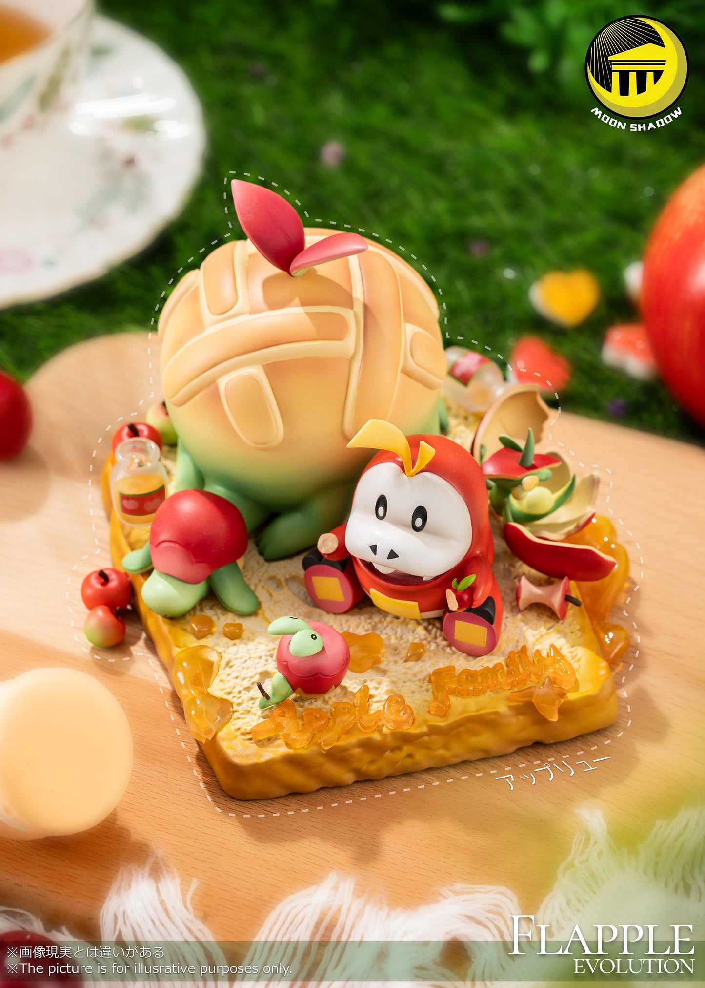 [PREORDER] Mini Statue [MOON SHADOW] - Picnic Time (Applin & Flapple & Appletun & Fuecoco)