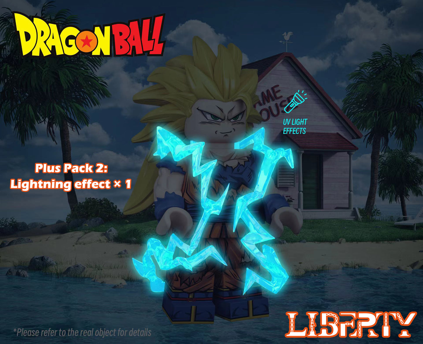 [PREORDER] Custom Designed Minifigure [LIBERTY BRICK] - Super Saiyan Son Goku SSJ3