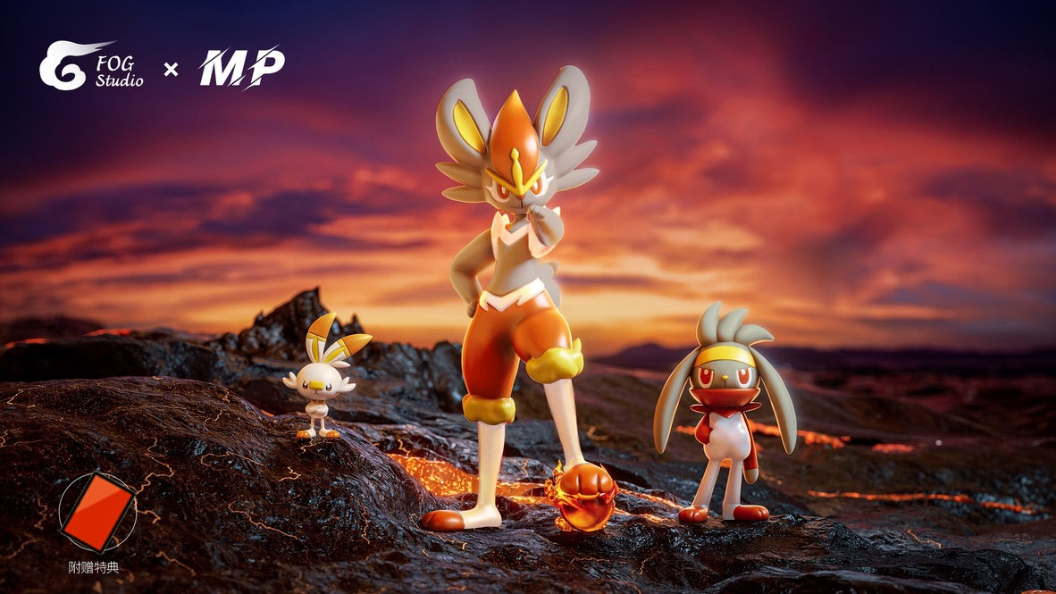 [PREORDER CLOSED] 1/20 Scale World Figure [FOG] - Scorbunny & Raboot & Cinderace