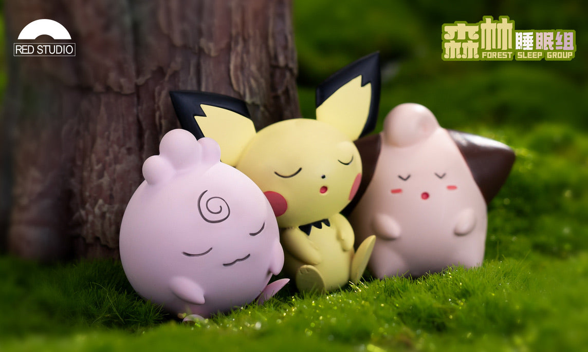 [PREORDER CLOSED] 1/10 Scale World Figure [RED] - Jigglypuff & Meowth & Pichu & Cleffa & Igglybuff