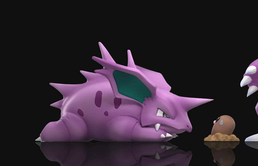 [PREORDER] 1/20 Scale World Figure [WONDER] - Nidoran♂ & Nidorino & Nidoking