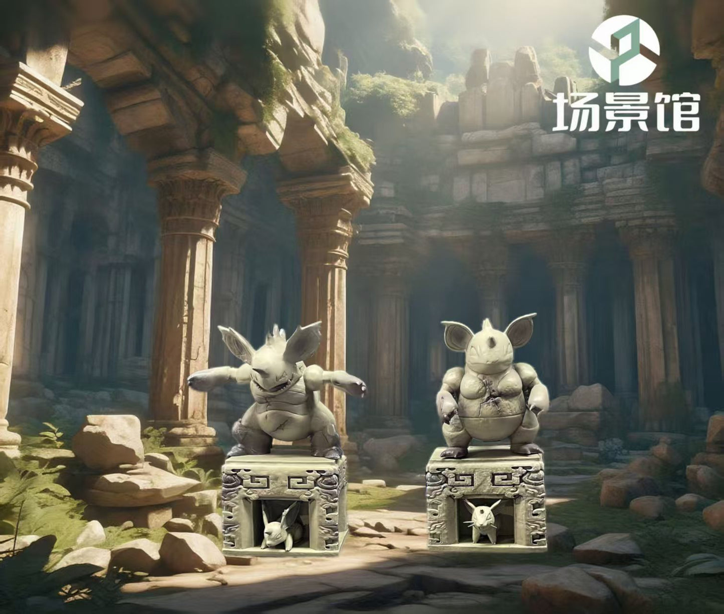 [IN STOCK] Mini statue [SP] - Nidoran♀ & Nidorina & Nidoqueen & Nidoran♂ & Nidorino & Nidoking