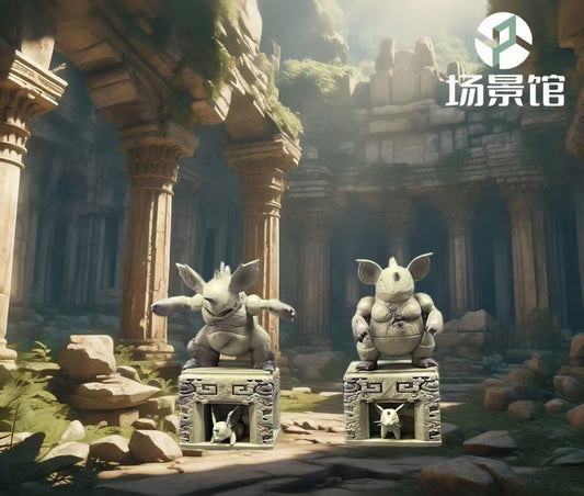 [IN STOCK] Mini statue [SP] - Nidoran♀ & Nidorina & Nidoqueen & Nidoran♂ & Nidorino & Nidoking