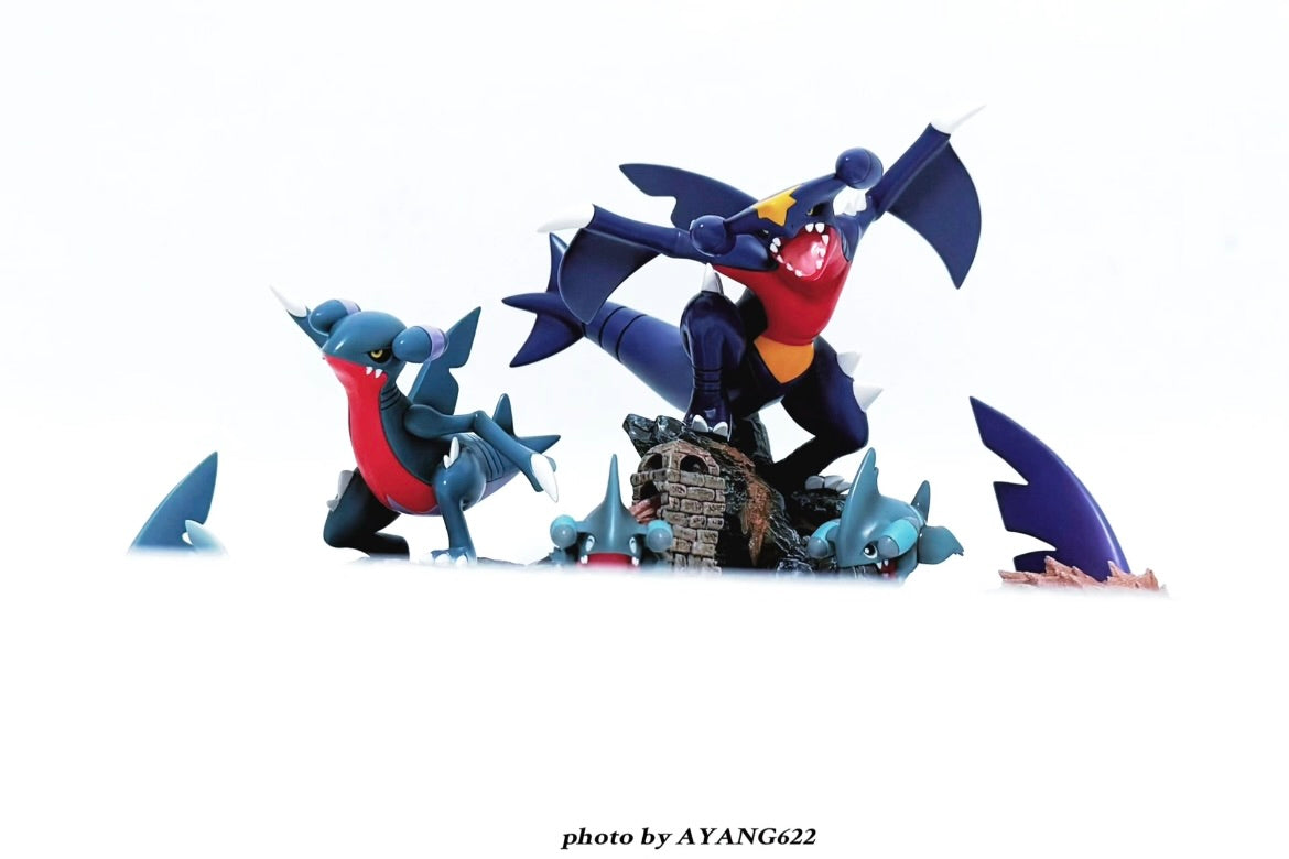 [IN STOCK] 1/20 Scale World Figure [PALLET TOWN] - Gible & Gabite & Garchomp