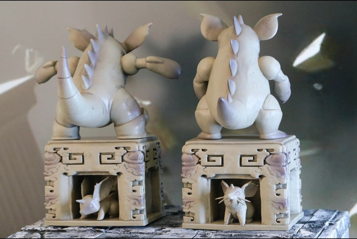 [IN STOCK] Mini statue [SP] - Nidoran♀ & Nidorina & Nidoqueen & Nidoran♂ & Nidorino & Nidoking