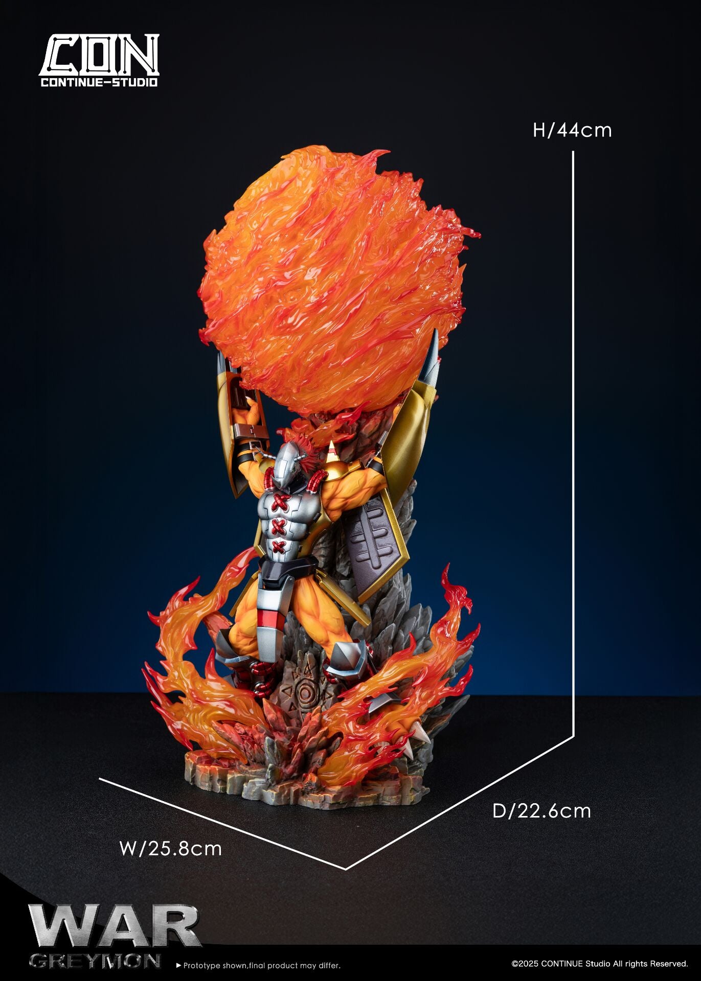 [PREORDER] Digimon Figure [CONTINUE] - War Greymon