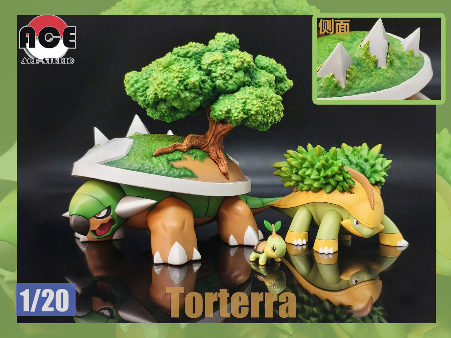 [PREORDER] 1/20 Scale World Figure [ACE] - Turtwig & Grotle & Torterra