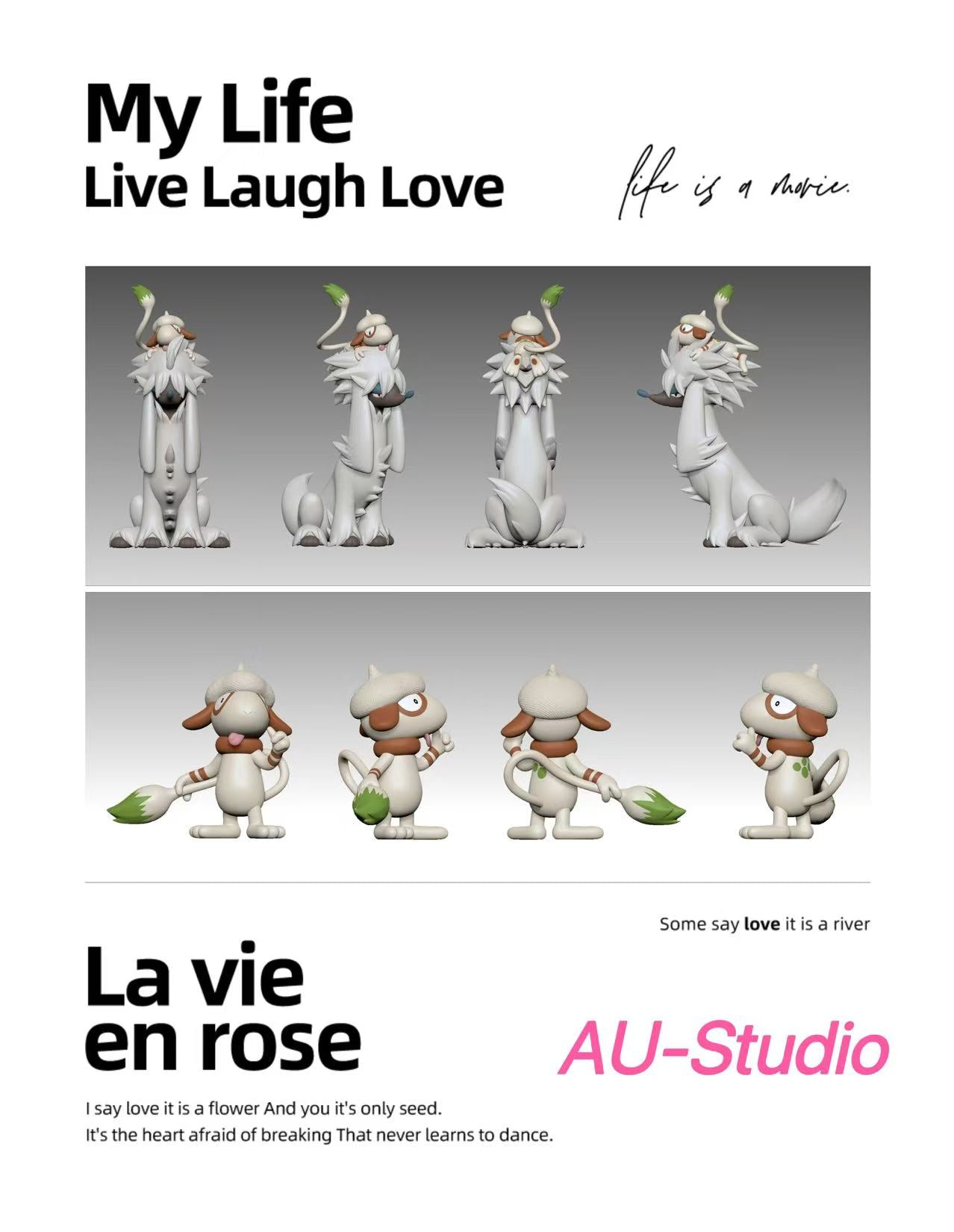 [REMAINING BALANCE] 1/20 Scale World Figure [AU] - Smeargle & Furfrou