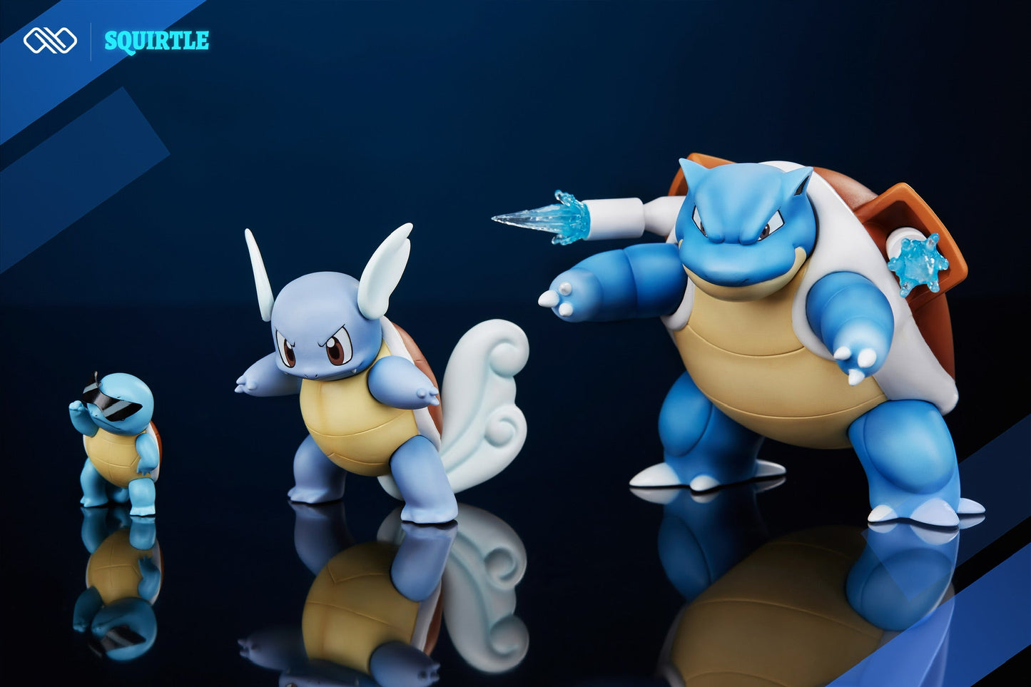 [IN STOCK] 1/20 Scale World Figure [INFINITE] - Squirtle & Wartortle & Blastoise