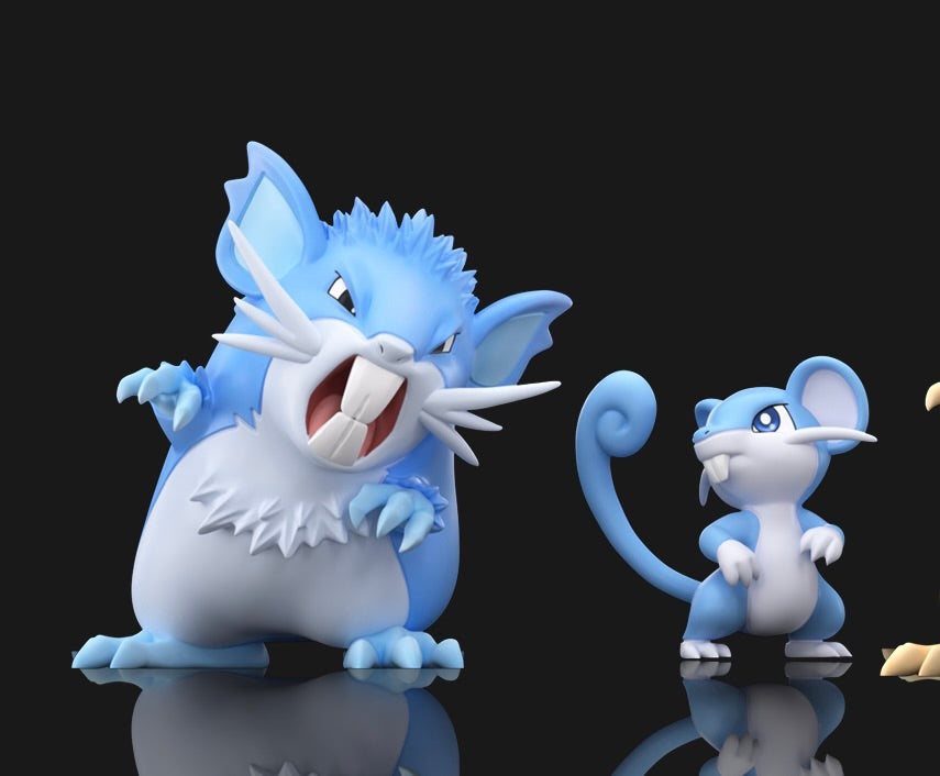[PREORDER] 1/20 Scale World Figure [WONDER] - Rattata & Raticate