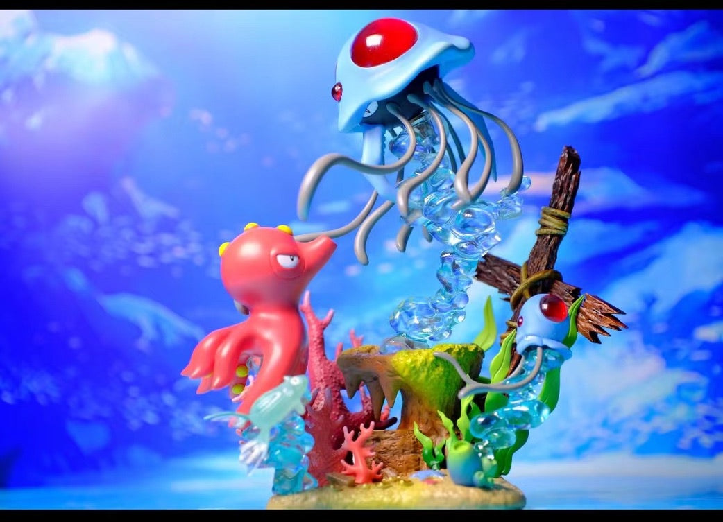 [IN STOCK] 1/20 Scale World Figure [XO] - Tentacool & Tentacruel & Remoraid & Octillery