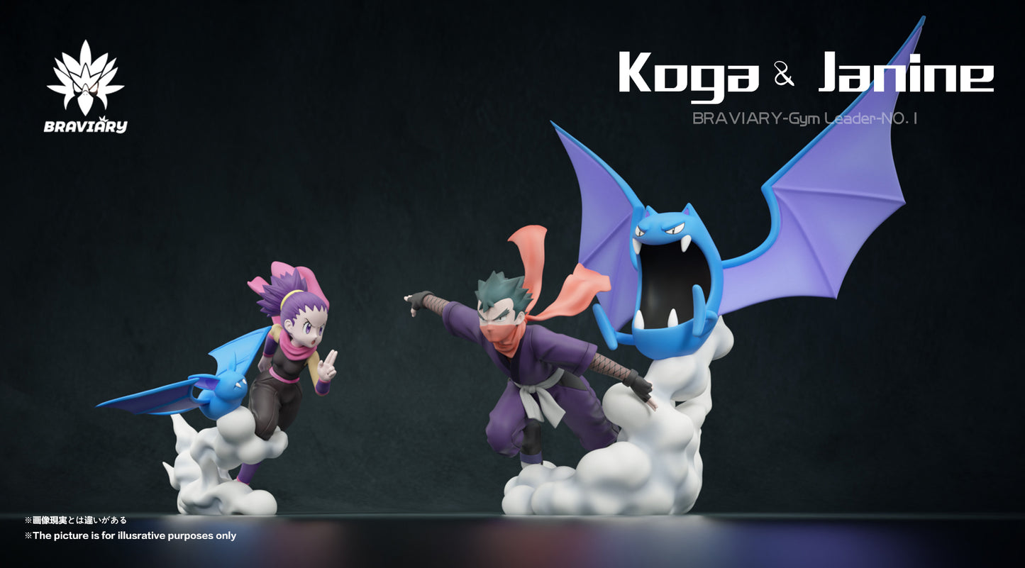 [PREORDER] 1/20 Scale World Figure [BRAVIARY] - Koga & Janine & Zubat & Golbat