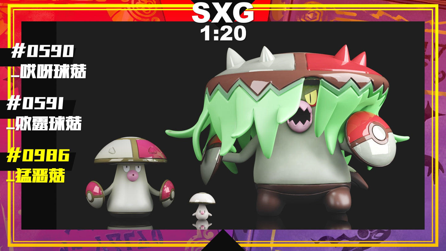 [PREORDER CLOSED] 1/20 Scale World Figure [SXG] - Foongus & Amoonguss & Brute Bonnet