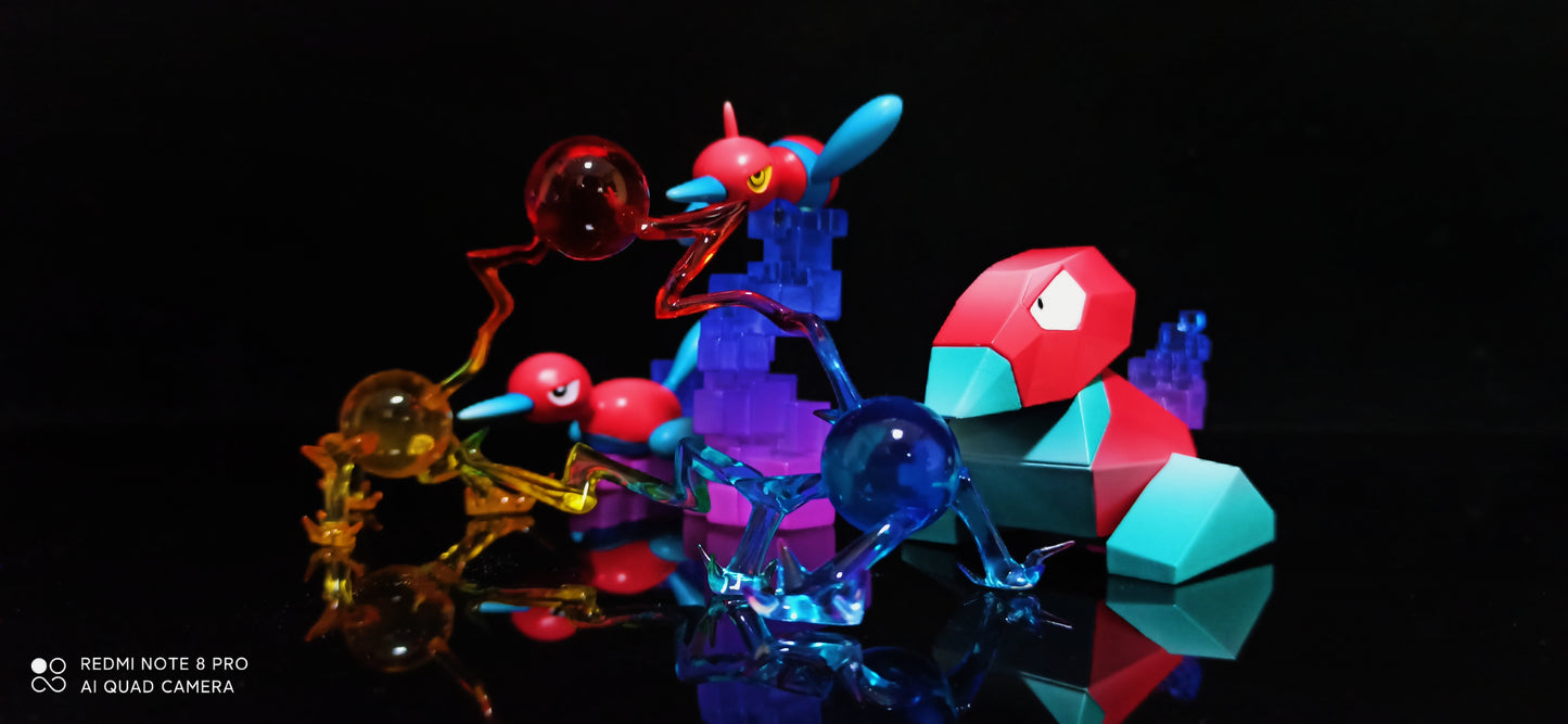 [IN STOCK] 1/20 Scale World Figure [LM] - Porygon & Porygon2 & Porygon-Z