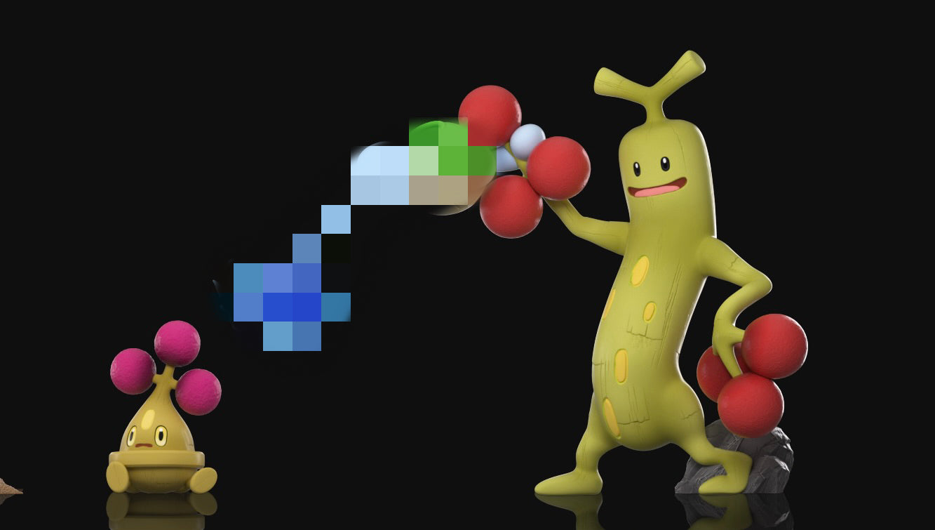 [PREORDER] 1/20 Scale World Figure [WONDER] - Sunkern & Sunflora & Sudowoodo & Bonsly