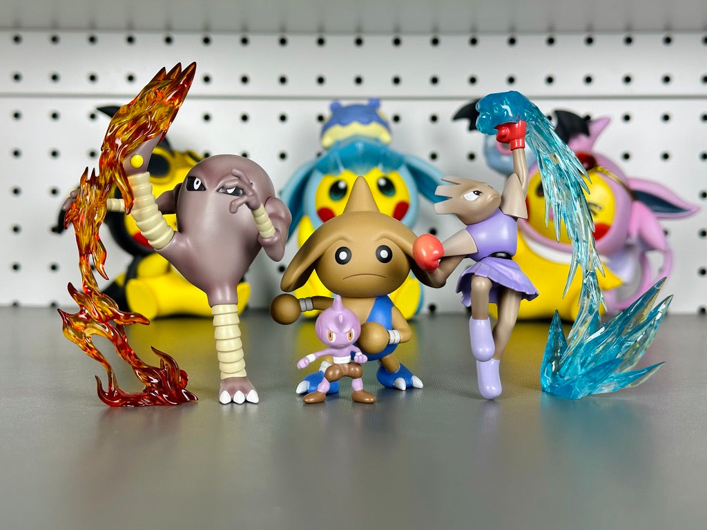 [IN STOCK] 1/20 Scale World Figure [MAOYOU] - Hitmonlee & Hitmonchan & Tyrogue