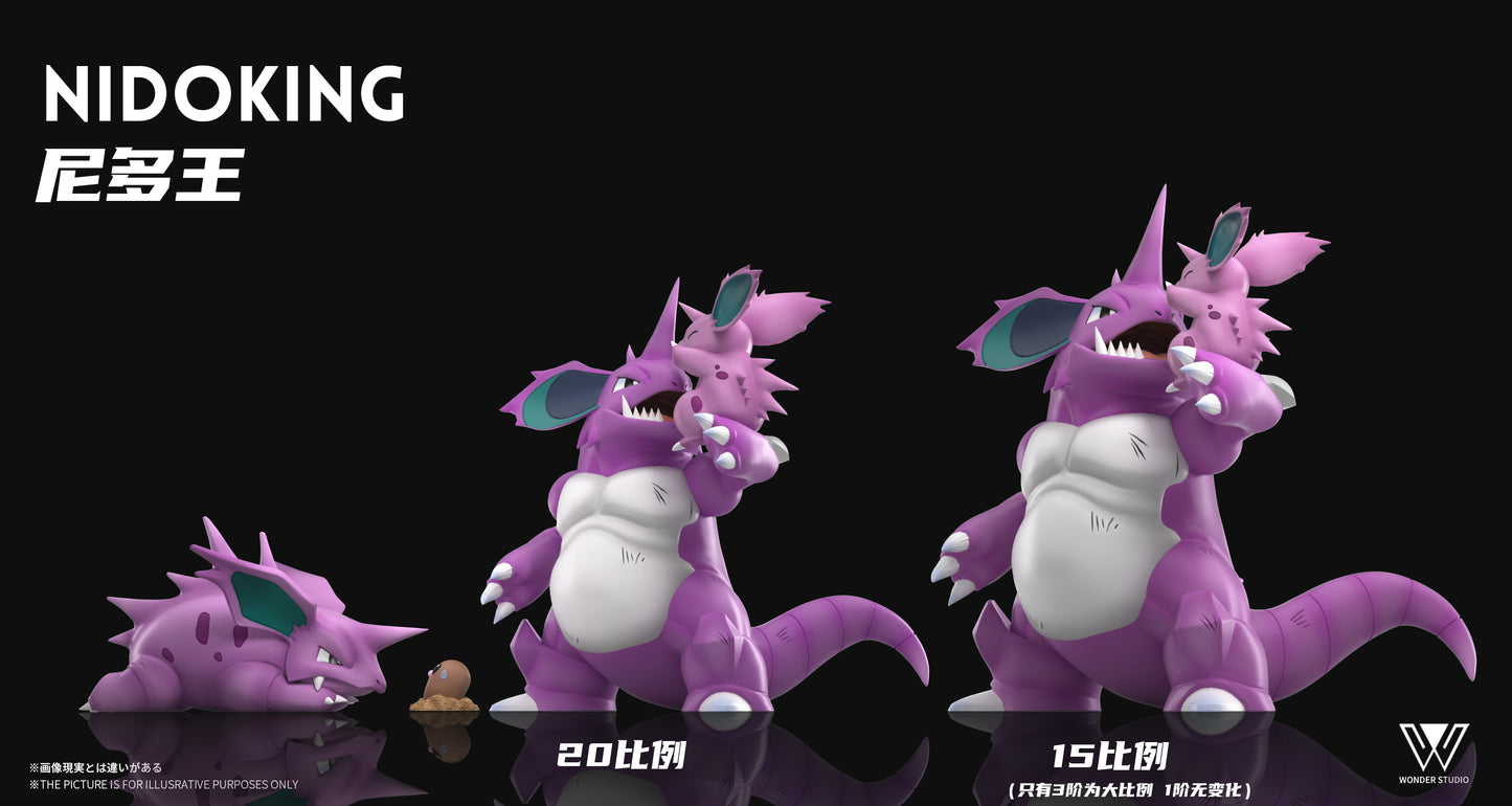 [PREORDER] 1/20 Scale World Figure [WONDER] - Nidoran♂ & Nidorino & Nidoking