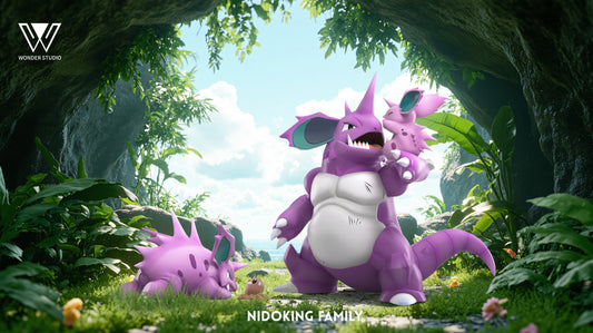 [PREORDER] 1/20 Scale World Figure [WONDER] - Nidoran♂ & Nidorino & Nidoking