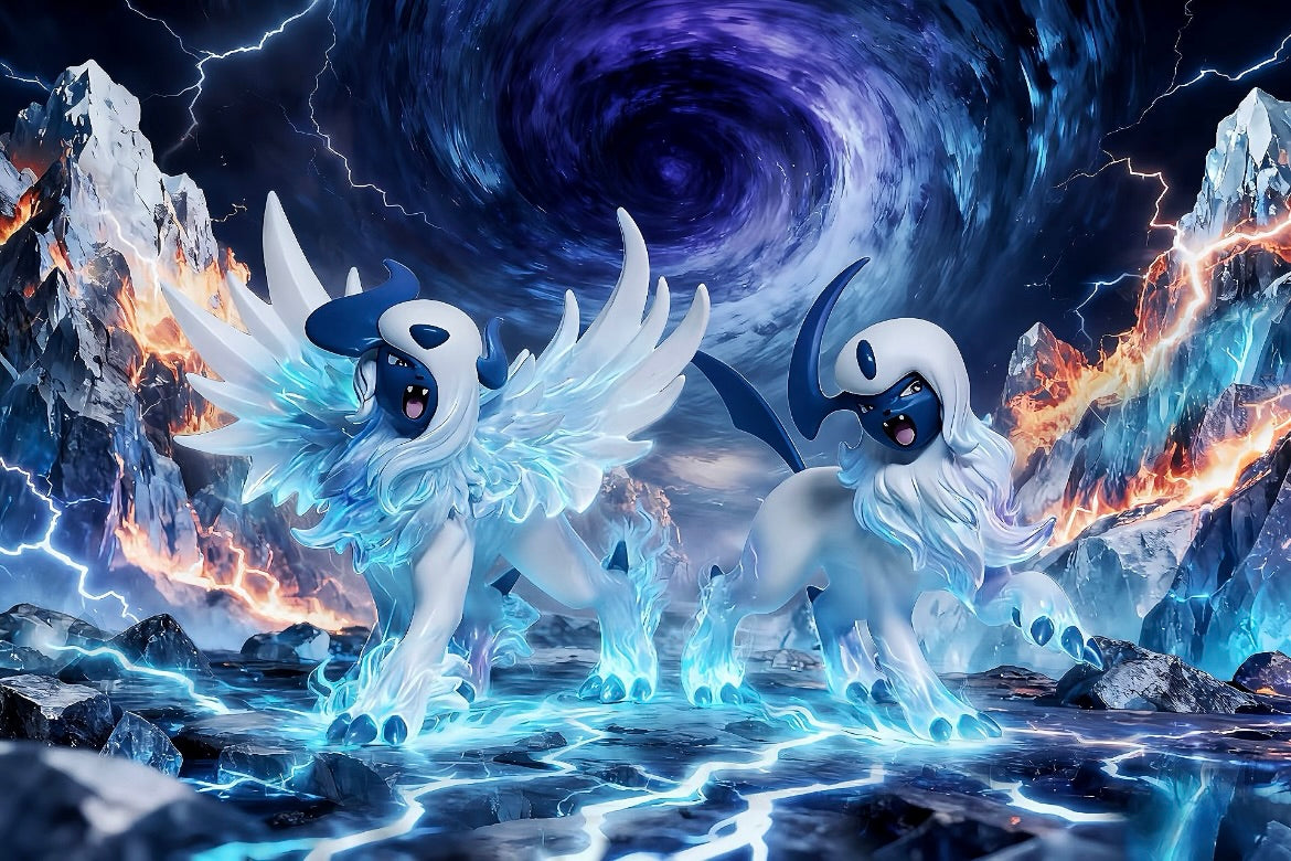 [IN STOCK] 1/20 Scale World Figure [CHANGQING] - Absol & Mega Absol
