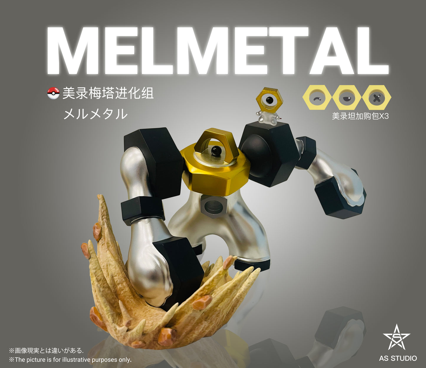 [PREORDER CLOSED] 1/20 Scale World Figure [ASTERISM] - Meltan & Melmetal