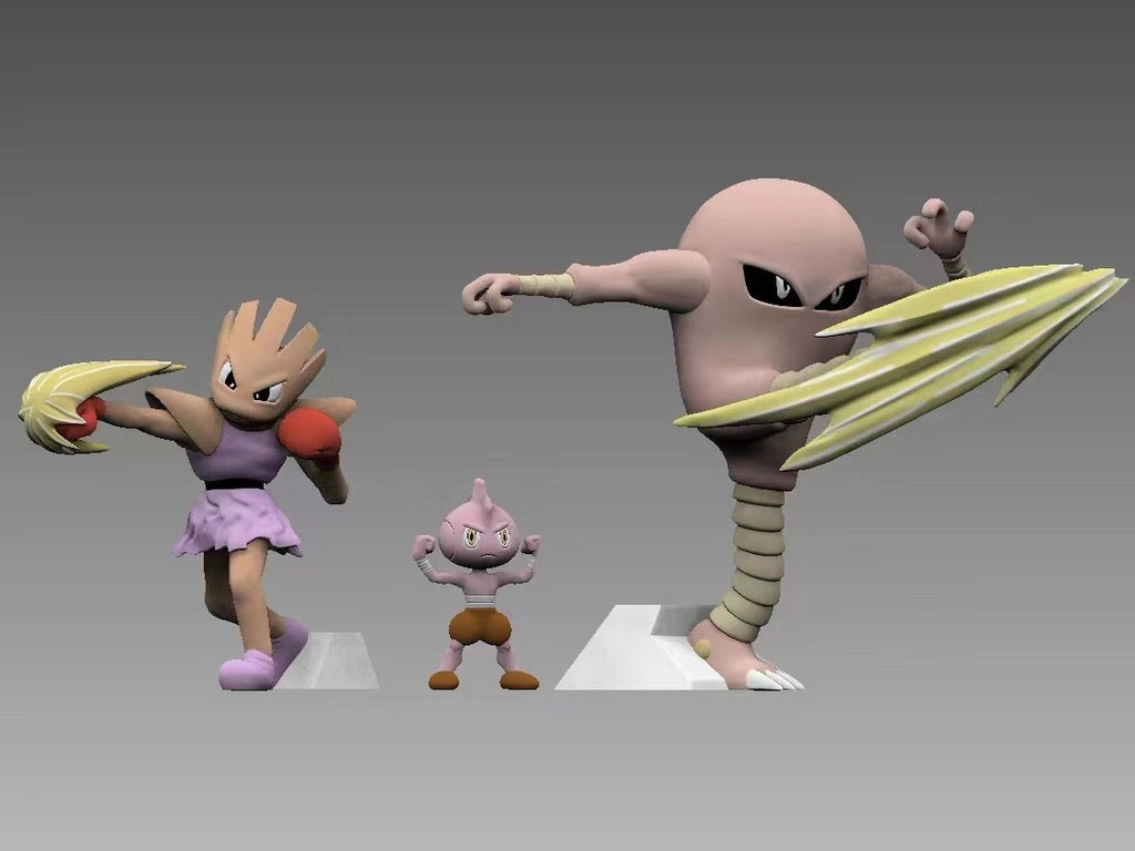 [IN STOCK] 1/20 Scale World Figure [KING] - Hitmonlee & Hitmonchan & Tyrogue