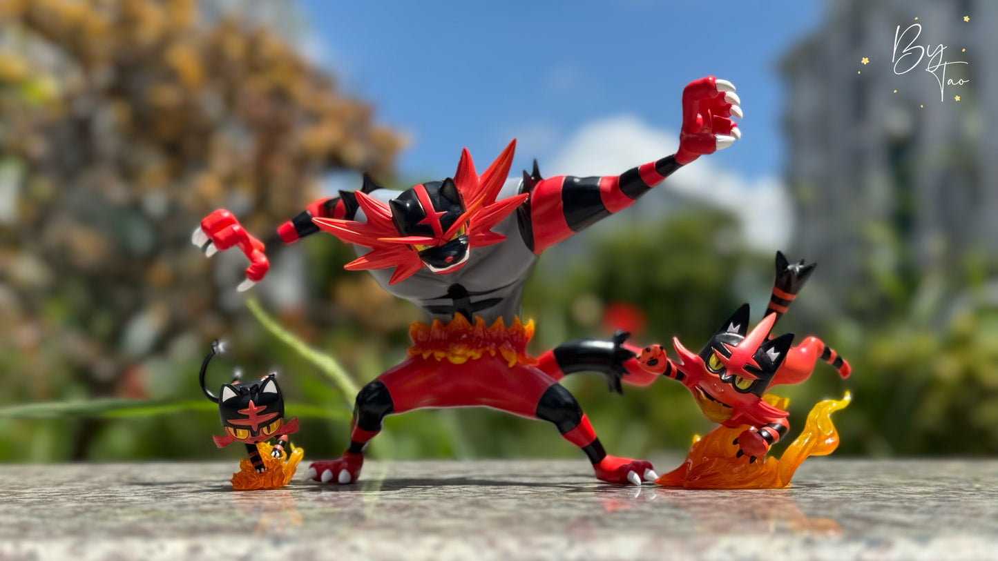 [IN STOCK] 1/20 Scale World Figure [WONDER] - Litten & Torracat & Incineroar